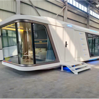 Capsule spatiale de maison préfabriquée à télécommande vocale de conception intelligente