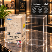 Étui de présentation magnétique en acrylique premium personnalisable pour jeu de cartes One Piece EB-02 Extra Booster, protection UV à 99 %, aimant N52