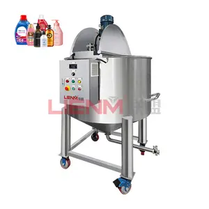 LIENM Liquid Making Machine Mixing Tank With Agitator Electrically Heated Shampoo Liquid Soap Mix Industri Tank