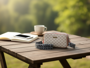 Borsa per Fotocamera da Donna in Microfibra e Pelle Sintetica con Chiusura a Cerniera, Portatile, Stile Alla Moda MT-220023 - Product Image 2