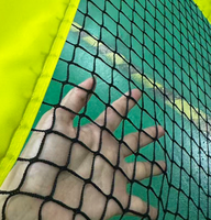Ensemble de filet de pickleball portable de haute qualité, noyau en nid d'abeille de 16 mm, multijoueur, intérieur/extérieur, pour l'entraînement et le divertissement