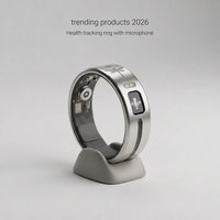 Anneau intelligent OEM en acier inoxydable avec microphone pour mémos vocaux, transcription audio IA, suivi d'activité et prise en charge de l'intégration système SDK ouvert