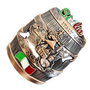 Aimant de réfrigérateur souvenir Art Déco Rome <span class=keywords><strong>Italie</strong></span> en alliage de zinc, calamite, autocollant magnétique en forme de <span class=keywords><strong>ville</strong></span> célèbre du monde - Product Image 6