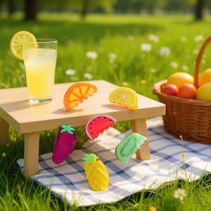 Pinza para el pelo Angelina Fruit Series de 8 cm, accesorio para el cabello para mujer, bonita, de uso diario, de plástico, de alta calidad - Product Image 2