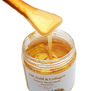 Masque facial de soin de la peau coréen personnalisé à faible MOQ, blanchissant et hydratant, masque facial au collagène d'or 24 carats pour femmes - Product Image 6
