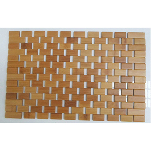 Bamboe Mat Antislip Mat Vloermat Multi-Size Logo Ontworpen Bamboe Badkamer En Keuken Bamboe Waterdichte Woondecoratie