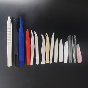 70mm Plastic White Tweezer 7cm <strong>Makeup</strong> <strong>Tools</strong> Eyelashes Tweezers Holder Eyelash Application <strong>Tools</strong> - Product Image 5