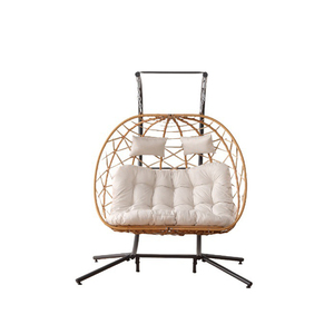 كرسي متأرجح معلق يتسع لشخصين من Uplion مناسب للحديقة أو الشرفة كرسي هزاز للاستخدام في الهواء الطلق - Product Image 5