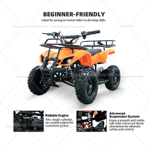 Mini-moto à essence 49cc à <span class=keywords><strong>4</strong></span> roues de haute qualité, à démarrage manuel, en plastique, pour enfants - Product Image 4