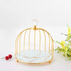New Design Marble Stone Afternoon <strong>3</strong> <strong>Tier</strong> 2 <strong>Tier</strong> High Tea <strong>Cake</strong> <strong>Stand</strong> Golden <strong>Metal</strong> Birdcage Rack Wedding Marble <strong>Cake</strong> <strong>Stand</strong>