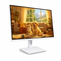 PC Todo en Uno de 24 Pulgadas con Cámara Web, Soporte Ajustable, Computadora AIO Blanca con Pantalla IPS para Trabajo