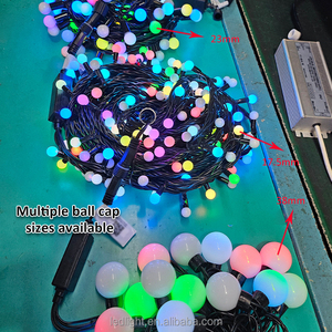 IP65 Cổ Tích Vòng Hoa chuỗi Đèn Ngoài Trời giáng sinh LED bong bóng bóng vườn kỳ nghỉ bên trang trí RGB flash 10M IP65 không thấm nước - Product Image 3