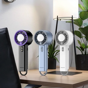 Latest Portable Mini USB Air Cool Fan Durable Plastic Four Colors Handheld Folding Outdoor Sports Fan Rechargeable for Household - Product Image 1