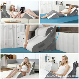 Adjustable C Shape Backrest Cushion 125x72x17cm Lumbar <b>Support</b> Pillow For <b>Sofa</b> Bed Pregnant Women Reclining <b>Support</b> - Product Image 1