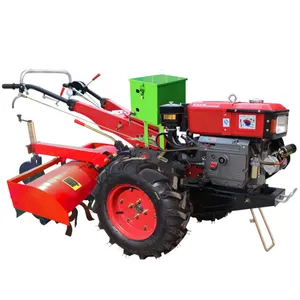 Mini tractors two wheel cultivator hand tractor for farming tracteur agricole complet chinois