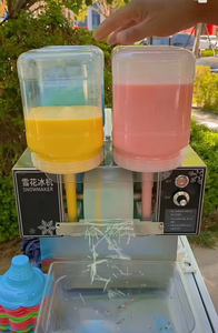 Hot Bán Bốn Thùng Tuyết <span class=keywords><strong>Ice</strong></span> Crusher Cạo <span class=keywords><strong>Ice</strong></span> Và Tuyết Cone Máy Hàn Quốc Bingso Tuyết Flake Máy Nghiền Kem Nhà Sản Xuất - Product Image 4