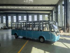 <span class=keywords><strong>Bus</strong></span> électrique touristique et navette aéroportuaire, minibus, moteur AC 11KW, batterie 72V 200AH, freins à disque hydrauliques doubles - Product Image 4