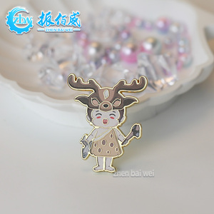 Broche tendance en forme de téléphone à clapet, en métal <span class=keywords><strong>argent</strong></span>é, personnalisable, avec impression émaillée sur alliage, vente en gros - Product Image 6
