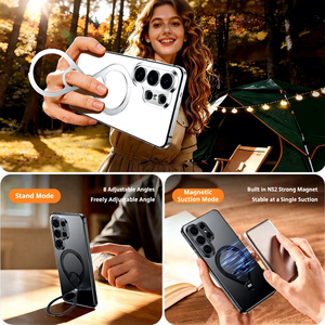 วงแหวนขอบโลหะแบบหมุนได้รุ่นใหม่ เหมาะสำหรับเคสโทรศัพท์ซัมซุง S26ultra เคสโทรศัพท์ S26U ป้องกันการตกกระแทกแบบครอบคลุมทุกด้าน - Product Image 1