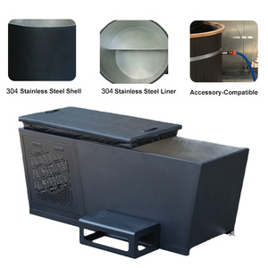 ICEMEND Bañera de Inmersión Fría con Revestimiento de Acero Inoxidable, Bañera de Hielo para Atletas con Enfriador de Agua Inteligente de 1HP - Product Image 2