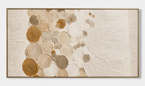 Abstract Embossed Wood Art Contemporary Handmade <b>Frame</b> Indoor Decor - Product Image 2