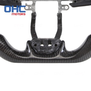 Volante Deportivo OHC MOTORS con LED para <span class=keywords><strong>Honda</strong></span> <span class=keywords><strong>Civic</strong></span> City, Fibra de Carbono Real, RPM, Pantalla LED Digital Inteligente - Product Image 5