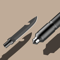 Ensemble de pelle multifonctionnelle d'extérieur pliante, outils de camping de voiture de table, ensemble de pelle de lampe de poche