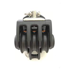 Polea de Rodamiento para Velero con Abrazadera de Cable Giratoria de Tres Ruedas, Diámetro de Rueda de Cinco Pulgadas, Cable de 10 mm, BP-0513F, Herraje Marino - Product Image 3
