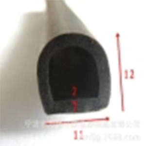 Tira de Sellado de Goma EPDM Tipo D de 11x12 mm, Tira Protectora para Gabinetes Automotrices - Product Image 2
