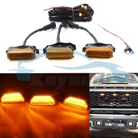 Für Toyota 4RUNNER 2014-2019 Auto-Kühlergrill Frontstoßstange Getönte Linse LED-Tagfahrlicht Warnleuchte Perfekte Passform