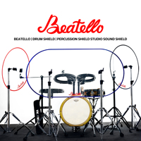 Panneaux acryliques Baetello pour boucliers de cage de tambour Barrière sonore de cabine Baffle Plexiglas Shield Drum Set Sound Shield Drum