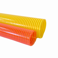Tuyau d'aspiration hélicoïdal flexible en PVC transparent durable, renforcé de fibres, longueur personnalisée, 4-8 bars, -10~65, pour l'eau de jardin et industrielle
