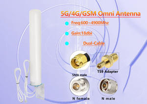 <span class=keywords><strong>Antena</strong></span> SZYDL <span class=keywords><strong>TDA</strong></span>-1329 5G 18DBi Vertical <span class=keywords><strong>de</strong></span> Doble Cable, Barril <span class=keywords><strong>de</strong></span> 5m para Macho, 3G 4G 5G, Banda Completa, Omnidireccional, Alta Ganancia, Larga Distancia, IP65, 50W - Product Image 4