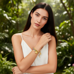 Fashion Beaded <b>Bracelet</b> 316L Stainless Steel PVD Gold Plating Sustainable Resistant Charm Jewelry for Women - Product Image 3