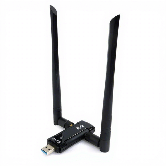 Original Alfa AWUS036ACM 2.4G 5G WiFi MT7612 Linux Kali Linux Win11 Mac Raspberry Pi Development Board External Detachable Dual