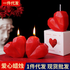 Velas Aromáticas Románticas Hechas a Mano con Cera de Soya, Diseño de Corazón, Decoración para el Hogar, Regalos para Acción de Gracias y Navidad, Directo de Fábrica - Product Image 2