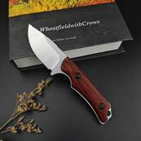Couteau de chasse Wilderness BM 15002/15017, lame 9Cr13Mov, manche en bois/G10, couteau de poche pour extérieur, outils EDC - Personnalisable