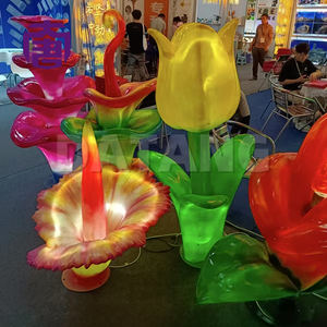 Lampes décoratives LED colorées en forme de fleurs pour parcs à thème et sites touristiques extérieurs, étanches IP65, couleurs personnalisées - Product Image 4