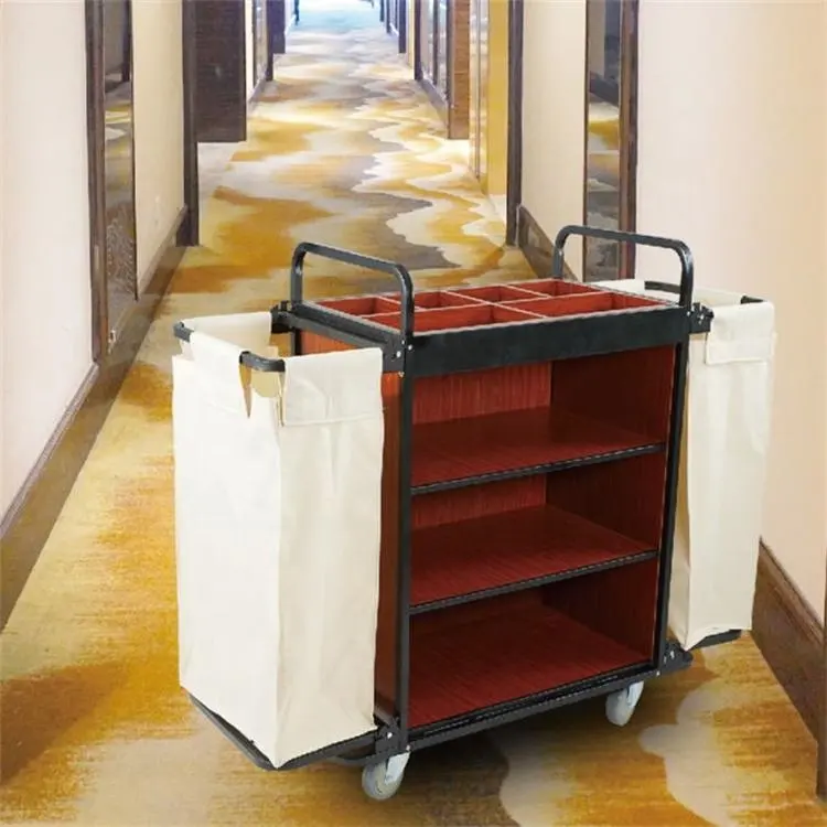High Quality Hotel Cleaning Equipment Housekeeping Trolley Room Service Cart