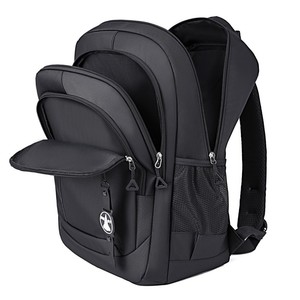 Laptop <b>Backpack</b> <b>Large</b> Capacity Men's Shoulder Bag For Travel Student Solid Color With Laptop Compartment - Product Image 4