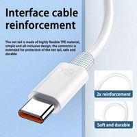 Kabel Charger USB C Super Cepat 120W Termurah, Kabel Data Pengisian Cepat Pintar 6A Tipe-C 3.0 3.1 untuk iPhone Android