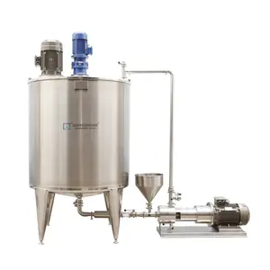 Emulsifying alcohol gel mixer stirring stainless steel vessel reactor homogenizer mixing tank mixing soap equipment