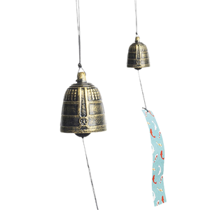 Campanas budistas antiguas, campanas de viento chinas de hierro fundido, para lugares turísticos, adornos colgantes para interiores y exteriores. - Product Image 1