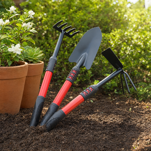 3-Piece Stainless Steel Garden <b>Tool</b> Set <b>Cultivator</b> Trowel Fork Durable Hand <b>Tools</b> for Potted Plants Gardening - Product Image 2