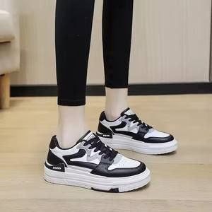 2024 Female Student Casual Shoes for Winter Breathable Leather Upper with Rubber Insole Match Color Walking - Product Image 5