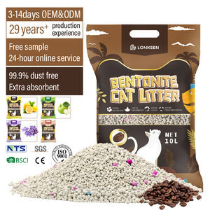 Arena para gatos de bentonita con forma de bola sin polvo, respetuosa con el medio ambiente, sin comentarios negativos - Product Image 1