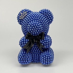 Oso de perlas, oso de peluche rosa, cada amor, suministro de fábrica, graduación Artificial de alta calidad, decoración del hogar, Día de la madre, 2 uds. - Product Image 5