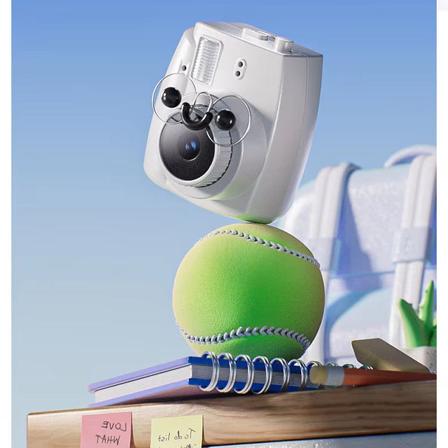 S153 Retro Instant Camera Set Easy to Carry Design Instant Camera Telescopic Lens Camera 1080P Mini Retro Digital Camera