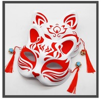 Masque demi-visage petit renard pour femmes rétro bricolage japonais Cosplay masque de chat mignon masque facial transfrontalier exclusif