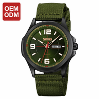 Montre Quartz Homme Sport SEIKO Bracelet Nylon Rond Etanche Business OEM Logo Usine
